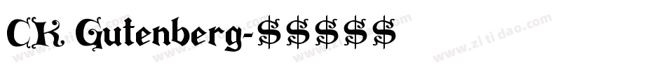 CK Gutenberg字体转换
